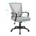 thumbnail image 2 of Lacoo Mid-Back Office Desk Chair Ergonomic Mesh Task Chair with Lumbar Support, Gray, 2 of 6
