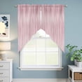 thumbnail image 6 of Swag Valance Curtains for Windows, Pink Light Filtering Kitchen Curtains with Rod Pocket, Modern Abstract Art Ombre Striped Decorative Window Treatment Valances for Living Room, 36x36 - 2 PCS, 6 of 9