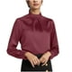 thumbnail image 3 of Camisa de manga larga,Blusa de manga larga para mujer, camisa informal de poliéster, blusa lisa con botones para uso diario, sopatenor, 3 of 9