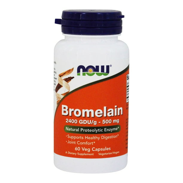 Now Foods Bromelain 500 mg 60 Veg Capsules - Walmart.com ...
