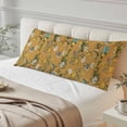 thumbnail image 4 of Yellow Botanical Body Pillow Covers 20"x60", Spring Floral Summer Lemon Birds Soft Brushed Microfiber Breathable Throw Pillow Covers, Pillowcase with Zipper for Couch Sofa Bedroom Living Room, 4 of 9