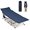 Blue, variant on Folding Camping Cot for Sleeping, Portable Cots for Adults, Heavy Duty Cot Bed 550LBS(Max Load), Extra Wider Cots with Large Pocket for Outdoor, Office, Beach