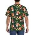thumbnail image 3 of Vsdgher Forest Squirrel Print Men's Dry Fit Mesh Athletic Shirts Moisture Wicking Tennis T-Shirt Tops, 3 of 9