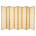 thumbnail image 2 of Oriental Furniture Window Pane Shoji Screen in Honey, 2 of 4