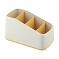 thumbnail image 2 of WinWay Remote Control Holder 4 Slot Desktop Storage Box Tv Remote Control Phone Trapezoidal Basket Stationery organizer Case Home Hotel,yellow, 2 of 10