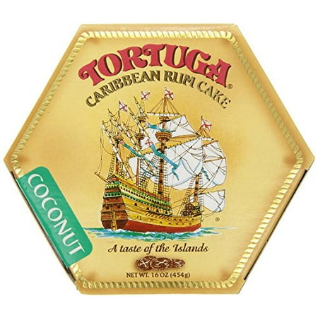 Coconut Cupcakes - Tortuga Caribbean Coconut Rum Cake, 16-Ounce Box - Pack of 2