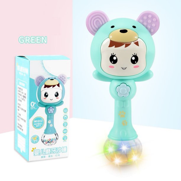 Baby Rattle 3 in 1 Musical Grab Rattles for Infants, Baby Rattle with