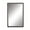 Black Solid Rectangle 24" x 3" x 36", variant on DecMode 32" x 32" Black Wall Mirror