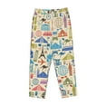 thumbnail image 4 of Balery Famous Places print Women's Pajama Pants,Ultra Lightweight Pjs,Lounge Pant-XX-Large, 4 of 9
