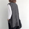 thumbnail image 5 of Rvasteizo Tank Tops for Women Solid V Neck Knit Sleeveless Loose Hollow Pullover Breathable Ladies Blouse, 5 of 5