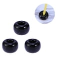thumbnail image 3 of EeaseCA 3 pcs Ceramics Toothbrush Base Round Toothbrush Base Creative Round Bathroom Ceramics Toothbrush Base (Black), 3 of 7