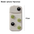thumbnail image 2 of Desiderio Adecuado para fundas para teléfonos móviles iphone14promax, 14pro, 14, 14plus, tapa simple con espejo, blanco, 2 of 5