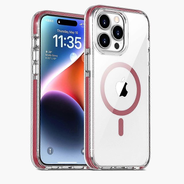 for iPhone 15 Pro Max/15 Ultra 6.7 Clear Case Compatible with MagSafe, Magnetic Slim PC Cover for iPhone 15 Pro Max / 15 Ultra 6.7 Case