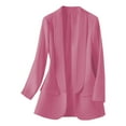 thumbnail image 6 of YDFCWXW Women Long Sleeve Blazer Open Front Cardigan Jacket Work Office Blazer Light Purple, S, 6 of 8