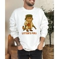 thumbnail image 4 of Litter's Full Funny Christmas Unisex Sweatshirt Holiday Cat Graphic Sweater for Women & Men White Sweatshirt Adult Small, 4 of 4