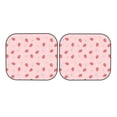 thumbnail image 3 of Uemuo Floral Strawberr Printed 2 PCS Car Windshield Sun Shade, Auto Sun Heat and UV Rays Blocker, Foldable Automotive Front Window Sunshade Protector, 3 of 7