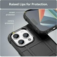 thumbnail image 6 of Slim Fit Case for iPhone 15 Pro, Rugged Shield Outdoor Durable Phone Case,Military Grade Anti-Dorp Protection and Camera Lens Protection Cover for iPhone 15 Pro (6.1 in.),HD Black, 6 of 7