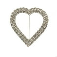 thumbnail image 4 of Your Chair Covers - 10/pack Heart Rhinestone Chair Sash Buckle Silver, 4 of 4