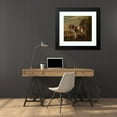 thumbnail image 4 of Paulus Potter 22x20 Black Modern Framed Museum Art Print Titled - A Spaniel (1653), 4 of 5
