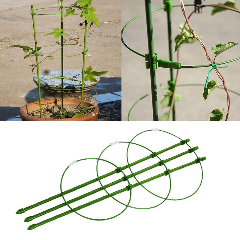 6 Packs 18inch Plant Support Cages for Home Garden Balcony for Orchids, Tomato, Vegetables, Flowers, Climbing Plants