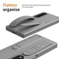 thumbnail image 3 of Rugged Phone Case for Samsung Galaxy Z Fold 3, Heavy Duty Shockproof Camera Lens Protection Hand Strap Kickstand Anti-Slip Drop Protective Case Cover for Samsung Galaxy Z Fold 3, Gray, 3 of 7