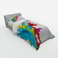 thumbnail image 3 of Ambesonne Colorful Bedding Set 4 Pcs, Surreal Digital Paint, Queen, Multicolor, 3 of 3