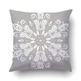 thumbnail image 1 of BOSDECO Elegant White Ornament In Classic Style Abstract Traditional Pattern Cushion Covers Pillowcases 18x18 inches, 1 of 1