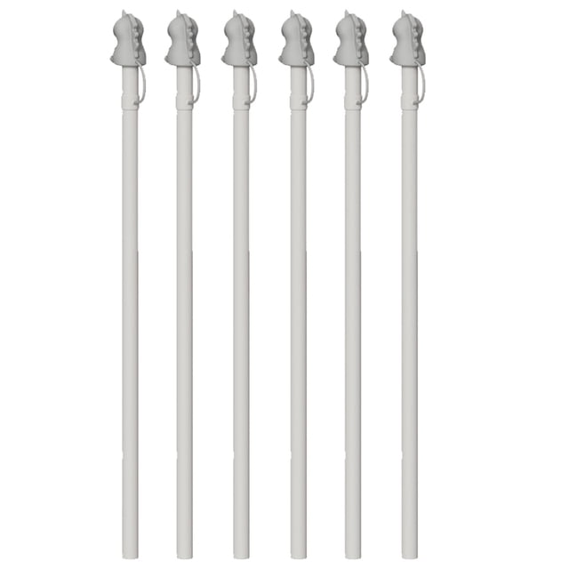 Pajitas de silicona reemplazables de 12 pulgadas de largo (con funda), compatibles con vasos de 40 oz y 30 oz, paquete de 6 pajitas reutilizables