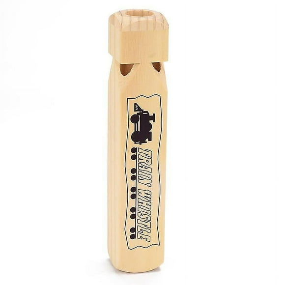 Kids Wooden Train Whistle Toy