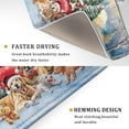 thumbnail image 2 of Christmas Dish Drying Mats 18x24 In, Farmhouse Xmas Red Truck Dogs Winter Holiday Absorbent Fast Dry Microfiber Dishes Drainer Rack Pad Kitchen Decor Countertop Accessories, 2 of 5