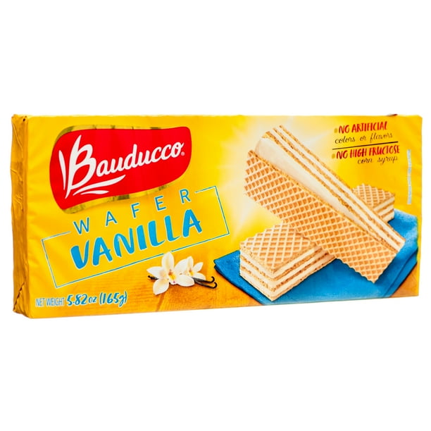 Bauducco Vanilla Creme Filled Cookie Wafers 5.8 oz. (2 Pack)