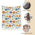 thumbnail image 6 of Cauagu Flower Print Women Wrap Shawl tassels Scarves Retro Scarf 77.6"X28.3", 6 of 8
