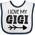 thumbnail image 3 of Inktastic I Love My Gigi with Arrow Boys or Girls Baby Bib, 3 of 4