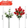thumbnail image 4 of Artificial Peony Flowers 16.9in Silk Hydrangea Bouquet Fake Floral Arrangement Realistic Faux Flowers 10 Heads Wedding Centerpiece Bridal Bouquet for Home Table Party Decoration Vase Filler, 4 of 6