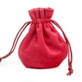 thumbnail image 1 of tamizeot Velour Jewelry Bag Drawstring Pouch Wedding Gift Packaging Organizer Party Favors Candy Dust Cover Pack Storage Tool Red/round bottom, 1 of 6
