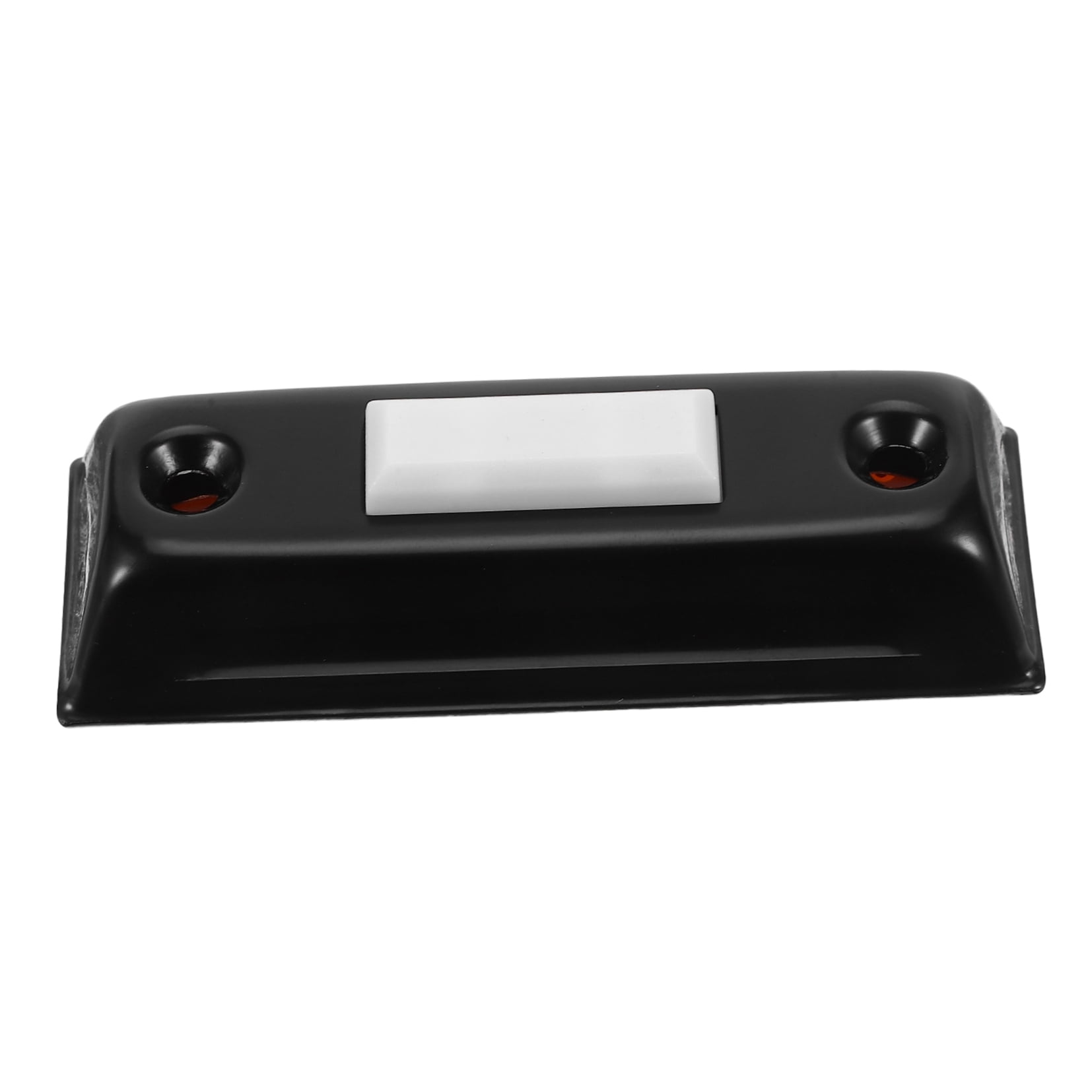 OUNONA Vintage Metal Doorbell Push Button Black Wired Wall Mounted Durable Heavy Duty Doorbell for Home Entrance
