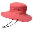 thumbnail image 4 of Janrevotw Summer Sun Hat Outdoor Uv Fishing Cap Wide-Brim Foldable Beach Fisherman Hat With Ponytail Hole, 4 of 8