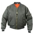 thumbnail image 2 of Rothco Kids Ma-1 Flight Jacket-Sage, X-Small, 2 of 2
