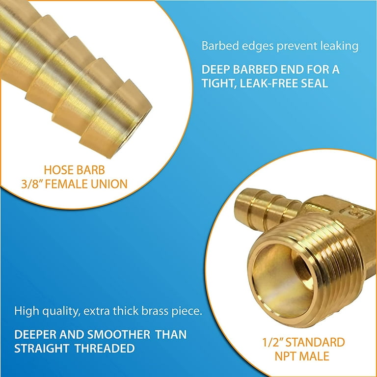 90 Degree -6 AN Hose End To 3/8 NPT Male Full Flow Adapter Fittings