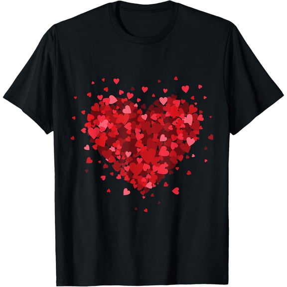 Love Heart Shirt For Womens Girls Boys Hearts Women's Day T-ShirtMen and women can wear, black T-shirts, gifts. Age: M,L,XL 2XL, 3XL, 275XL