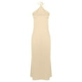 thumbnail image 4 of Sexlip Womens Asymmetrical Neck Slim Mermaid Maxi Dress Elegant Fascinating Wedding Guest Evening Dress Yellow M, 4 of 5