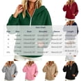 thumbnail image 2 of FNFYFH Women's Hoodies Half Zip Sweatshirt Hooded Loose Fit Long Sleeve Pullover Tops Cute Y2k Fall Clothes 2026, 2 of 5