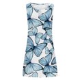 thumbnail image 4 of RKSTN Robe d'Été pour Femmes, Robe Décontractée Ample d'Été Imprimée Florale Sans Manches Robe de Plage Grande Taille, 4 of 5