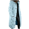 thumbnail image 1 of Women‘s Long Large Classic Cardigans Cable Knit Hood Sweater Oversized Button Duster Coat with Pocket 2024, 1 of 5