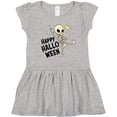 thumbnail image 3 of Inktastic Happy Halloween with Dancing Skeleton Girls Toddler Dress, 3 of 5
