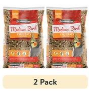 (2 pack) Pennington Medium Bird Blend Bird Food for Cockatiels, Love Birds; 3 lb Bag