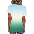 thumbnail image 4 of cocolona Mens and Womens Short Sleeve T Shirts Summer Fashion Casual Loose Gradient Crew Neck Tops Vintage Tees, 4 of 8