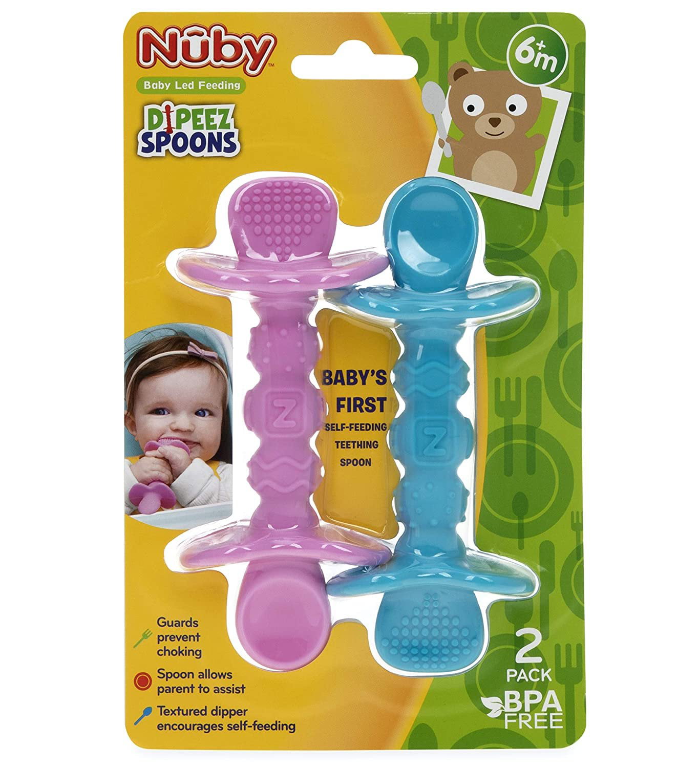 Brite Concepts Jet Toddler Feeding Spoons, 2 pk - Kroger