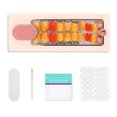 thumbnail image 1 of Juego de 24 uñas postizas reutilizables estilo ballet con gelatina adhesiva, incluye herramientas para manicura - Modelo F781-7, 1 of 6