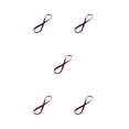 thumbnail image 1 of QualitChoice Bandeau de Sport Extensible Réglable Style Simple Accessoires de Coiffure Élastiques Femmes Hommes pour Yoga Gym Violet 5Set, 1 of 6